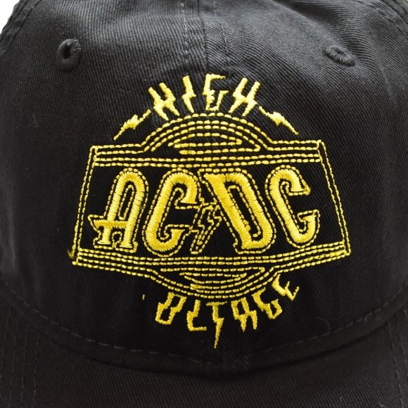 AC/DC Mens AC DC High Voltage Distressed Hat Baseball Cap New With Tags - Picture 6 of 11